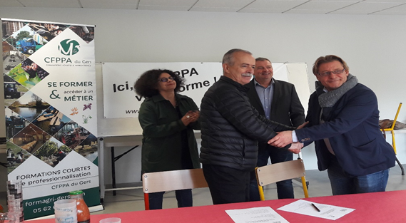 Signature de la convention de partenariat 3CAG - CFPPA du Gers